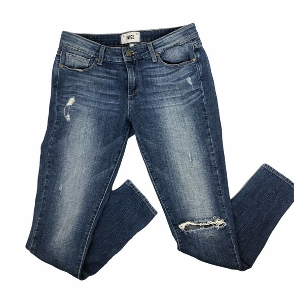 Paige Verdugo Ultra Skinny Distressed Jeans - Picture 2 of 7